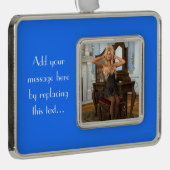 morgen verzilverd omlijst ornament (Rechts)