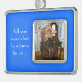 morgen verzilverd omlijst ornament (Links)