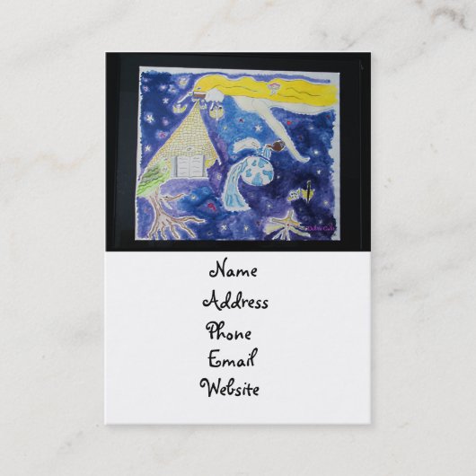 Morgen weet je nooit meer hoe visitekaartje (Voorkant)