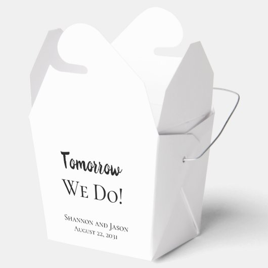 Morgen wel! Dinner Wedding for Box Bedankdoosjes (Geopend)