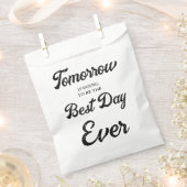 Morgen wordt het beste dag repetitie diner bedankzakje (Geknipt)