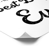 Morgen wordt het beste dag repetitie diner poster (Hoek)