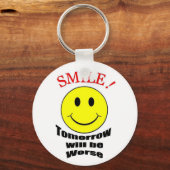 Morgen wordt het nog erger sleutelhanger (Voorkant)