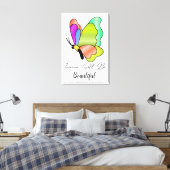 Morgen zal het een mooi, modern, positief citaat z canvas afdruk (Insitu (Slaapkamer))