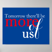 Morgen zullen we meer hebben poster (Voorkant)