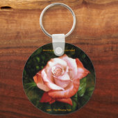 Morgendauw op de Sleutelhanger met roos flauwte (Voorkant)