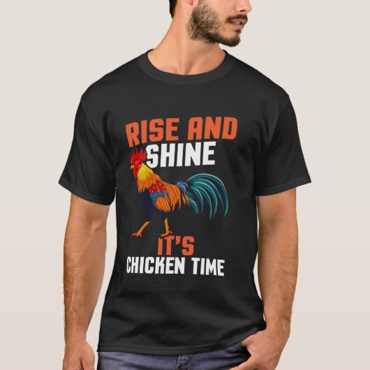 Morgenhaan Grappige Boerderij T-shirt (Voorkant)