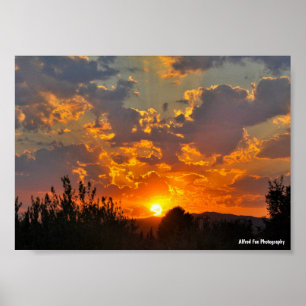 Morgenhemel Zonsopgang Landschap Poster