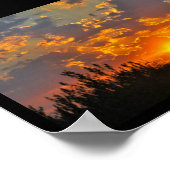Morgenhemel Zonsopgang Landschap Poster (Hoek)