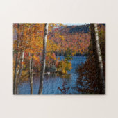 Morgenherfstkleuren op Stinson Pond Legpuzzel (Horizontaal)