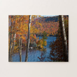 Morgenherfstkleuren op Stinson Pond Legpuzzel