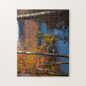 Morgenherfstkleuren op Stinson Pond Legpuzzel (Verticaal)