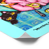 Morgenkoffie met alle katten poster (Hoek)