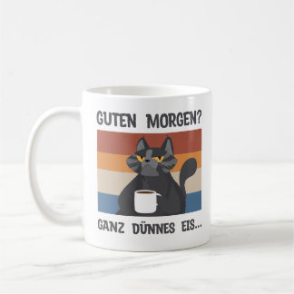 Morgenmuffel Geschenk für Kaffeeliebhaber Katze Koffiemok