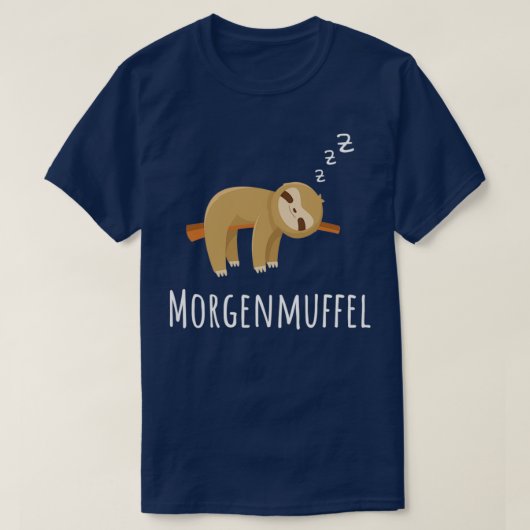 Morgenmuffel T-shirt (Design voorkant)