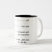 Morgenmuffel Tasse Tweekleurige Koffiemok (Voorkant rechts)