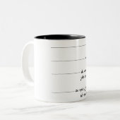 Morgenmuffel Tasse Tweekleurige Koffiemok (Voorkant links)