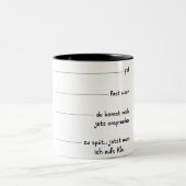 Morgenmuffel Tasse Tweekleurige Koffiemok (Center)