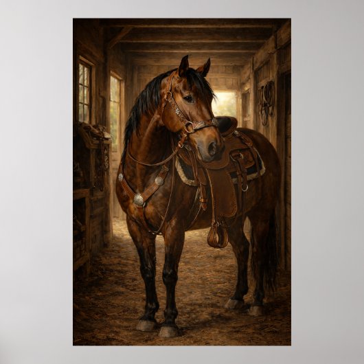 Morgenrit | Paarden Kunst | Poster (Voorkant)