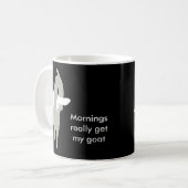 Morgens krijg ik mijn geit mok (Voorkant links)