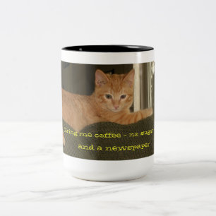 Morgens met de grote kattenkat Mok