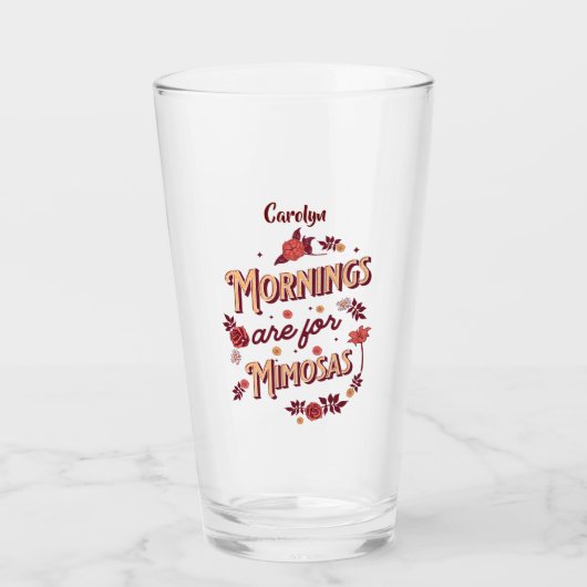 Morgens voor Mimosas Glass Glas (Voorkant)