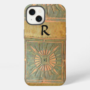 MORGENSTER ,Geel,Bruin,Zwart Monogram iPhone 13 Hoesje
