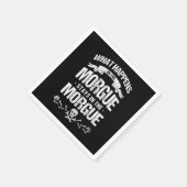 Morgue Embalmer Funeral Director Cemetery Gift Servet (Hoek)