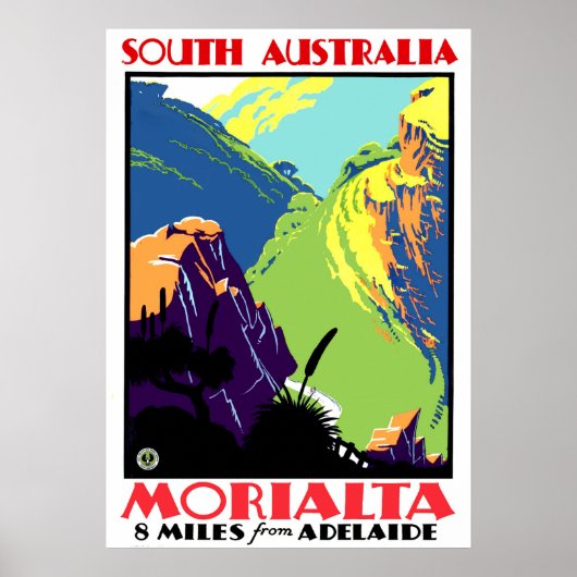 Morialta, 13 km van Adelaide, Zuid-Australië Poster (Voorkant)