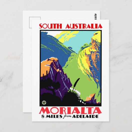 Morialta, 8 mijl van Adelaide, South Australia Briefkaart (Voorkant / Achterkant)