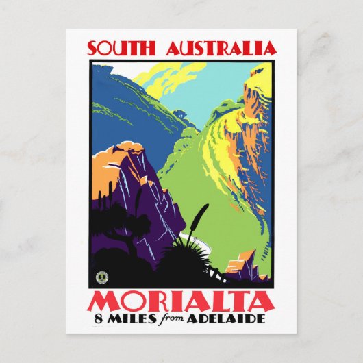 Morialta, 8 mijl van Adelaide, South Australia Briefkaart (Voorkant)