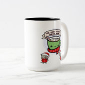 MoriarTEA & Purrlock bij Kerstmis Tweekleurige Koffiemok (Voorkant rechts)