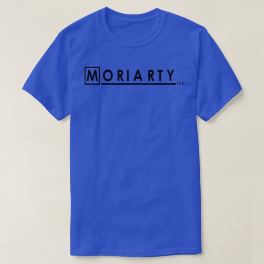 Moriarty PhD Black 2 T-shirt (Design voorkant)