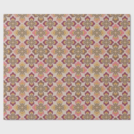 Morieve Collection Luxe Bloem Behang Cadeaupapier (Vlak)