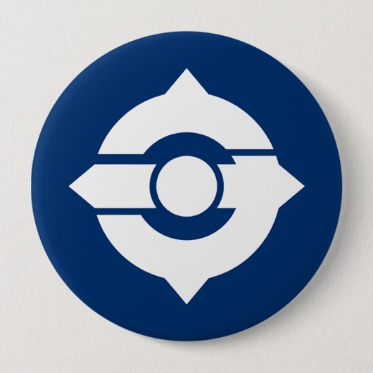 Moriguchi, Osaka Ronde Button 4,0 Cm (Voorkant)