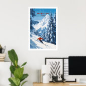 Morillon Ski Muurkunst Poster (Thuiskantoor)