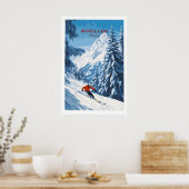 Morillon Ski Muurkunst Poster (Keuken)