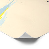 Morillon Skigebied Reisposter Poster (Hoek)
