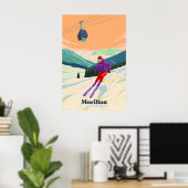 Morillon Skigebied Reisposter Poster (Thuiskantoor)