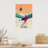 Morillon Skigebied Reisposter Poster (Keuken)