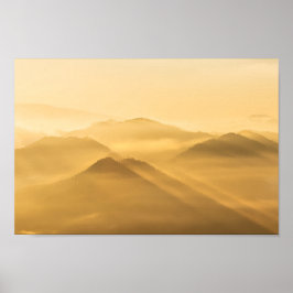 Moring mist zonopulatie poster