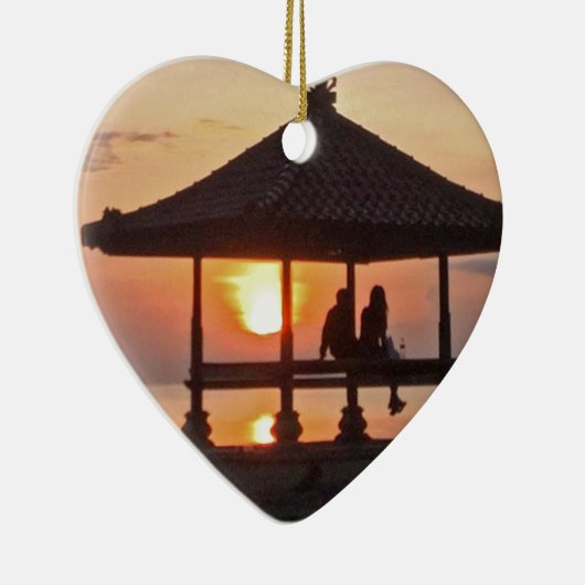 Moring op Bali Island Keramisch Ornament (Rechts)