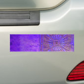 MORING STAR Paars Blue, Monogram Bumpersticker (Op auto)
