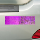 MORING STAR Paars Violet, Monogram Bumpersticker (Op auto)