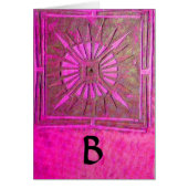 MORING STAR Pink, Fuchsia Black, Monogram (Voorkant)