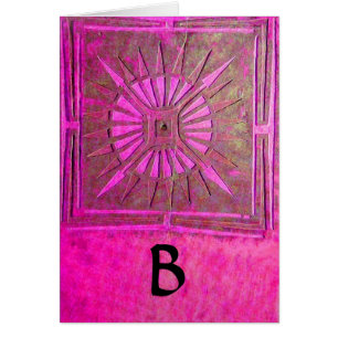 MORING STAR Pink, Fuchsia Black, Monogram