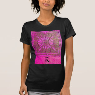 MORING STAR Pink, Fuchsia Black, Monogram T-shirt