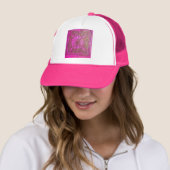 MORING STAR Pink, Fuchsia Black, Monogram Trucker Pet (In situ)