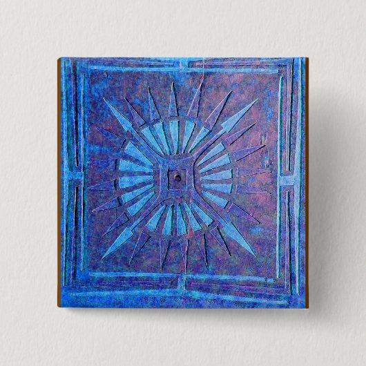 MORING STAR VIERKANTE BUTTON 5,1 CM (Voorkant)