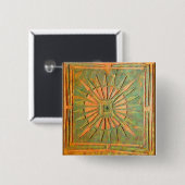 MORING STAR VIERKANTE BUTTON 5,1 CM (Voorkant /achterkant)